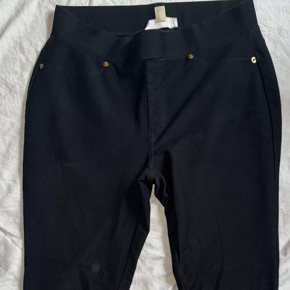 Michael Kors Medium Black Stretchy Cropped Bottoms